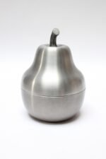 Italian Modernist Brushed Aluminum "Pear" Ice Bucket - Image 4