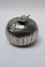 Vintage Italian Silver-Plated "Pumpkin" Ice Bucket by Mauro Manetti - Image 4