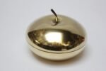 Mid-Century Italian Modern MPI Brass "Apple" Lidded Serving/Candy Dish - Image 3