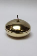 Mid-Century Italian Modern MPI Brass "Apple" Lidded Serving/Candy Dish - Image 2