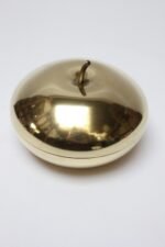Mid-Century Italian Modern MPI Brass "Apple" Lidded Serving/Candy Dish - Image 5