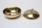 Mid-Century Italian Modern MPI Brass "Apple" Lidded Serving/Candy Dish - Image 8