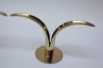 Set of Six Swedish Modern Brass 'Liljan' Candleholders by Ivar Ålenius Björk - Image 7