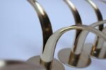 Set of Six Swedish Modern Brass 'Liljan' Candleholders by Ivar Ålenius Björk - Image 8