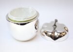 Italian Modernist Silver-Plated "Pepper" Ice Bucket with Neon Green Interior - Image 2