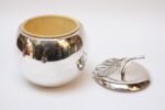 Mid-Century Italian Silver-Plated "Apple" Insulated Ice Bucket - Image 4