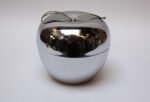 Mid-Century Italian Modern Chrome and Enamel Insulated "Apple" Ice Bucket - Image 2