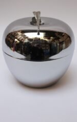Mid-Century Italian Modern Chrome and Enamel Insulated "Apple" Ice Bucket - Image 7