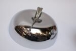 Mid-Century Italian Modern Chrome and Enamel Insulated "Apple" Ice Bucket - Image 10