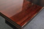 Large Italian Rosewood and Leather Conference Table/Desk By Hans Von Klier - Image 11