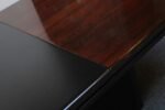 Large Italian Rosewood and Leather Conference Table/Desk By Hans Von Klier - Image 9