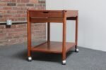 Danish Modern Two-Tier Extendable Bar Cart with Leaf by Aksel Kjersgaard - Image 5