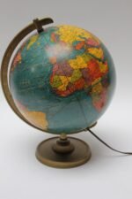 Mid-Twentieth Century Illuminated "Plasti-Lite" Globe by George F. Cram - Image 5