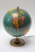 Mid-Twentieth Century Illuminated "Plasti-Lite" Globe by George F. Cram - Image 3