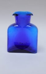 Vintage Blown Glass Cobalt Double Spout Pitcher by Blenko - Image 3