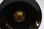 Mid-Century Black Resin Inlaid "World Globe" Plate by Couroc - Image 7