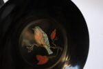 Mid-Century Black Resin Inlaid "Robin" Plate by Couroc - Image 6