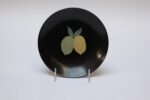 Mid-Century Black Resin Inlaid "Lemon and Lime" Plate by Couroc - Image 3