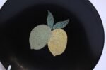 Mid-Century Black Resin Inlaid "Lemon and Lime" Plate by Couroc - Image 4