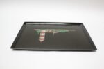 Large Mid-Century Black Resin Inlaid "Lighthouse" Tray by Couroc - Image 5