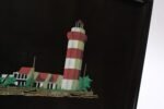 Large Mid-Century Black Resin Inlaid "Lighthouse" Tray by Couroc - Image 9