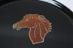Mid-Century Black Resin Inlaid "Equestrian" Plate by Couroc for Gump's - Image 9