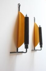Scandinavian Modern Yellow Wall-Mounted Candle Sconces - Image 4