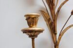 Pair of Vintage Italian Gilt Tole Florentine "Sheaf of Wheat" Sconces - Image 8