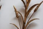 Pair of Vintage Italian Gilt Tole Florentine "Sheaf of Wheat" Sconces - Image 10
