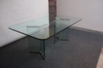 Vintage Plate Glass and Chrome Dining Table Model 6060 by Leon Rosen for Pace - Image 3