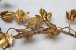 Vintage Italian Gilt Tole Grapeleaf Wall Sconces / Candelabrum - Image 18