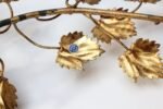 Vintage Italian Gilt Tole Grapeleaf Wall Sconces / Candelabrum - Image 22