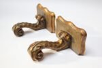 Pair of Neoclassical-Style Giltwood "Scroll" Shelf Brackets - Image 5