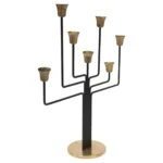 Danish Modern Seven-Arm Brass Candelabrum by Svend Aage Holm Sørensen