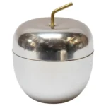 Mid-Century Italian Aluminum "Mela" Ice Bucket by Ettore Sottsass for Rinnovel