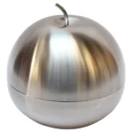 Vintage Italian Brushed Stainless Steel "Apple" Ice Bucket by Morinox