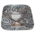 Early Piero Fornasetti "Tureen and Ladle" Stoviglie Lithograph Porcelain Dish