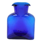 Vintage Blown Glass Cobalt Double Spout Pitcher by Blenko
