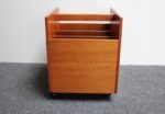 Norwegian Modern Teak Magazine Rack on Casters by Rolf Hesland for Bruksbo - Image 2