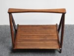 Vintage Yugoslavian Nasco Stained Beechwood Collapsible Magazine Rack - Image 7