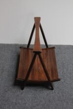 Vintage Yugoslavian Nasco Stained Beechwood Collapsible Magazine Rack - Image 4