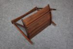 Vintage Yugoslavian Nasco Stained Beechwood Collapsible Magazine Rack - Image 9