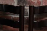 Set of Six Italian Modern Rosewood and Leather Dining Chairs by Luciano Frigerio - Image 25
