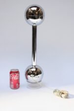 French Moderne Chrome "Barbell" Pivoting Table Lamp by Pierre Cardin - Image 7