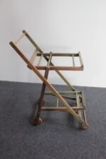 Early Oak Folding Grocery / Shopping Cart - Image 3