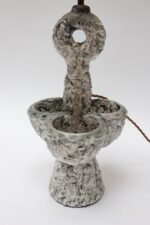 Sculptural French Fat Lava Ceramic Table Lamp by Louis Giraud, Vallauris France - Image 8