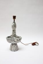 Sculptural French Fat Lava Ceramic Table Lamp by Louis Giraud, Vallauris France - Image 4