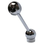 French Moderne Chrome "Barbell" Pivoting Table Lamp by Pierre Cardin