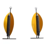 Scandinavian Modern Yellow Wall-Mounted Candle Sconces