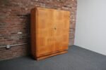 French Art Deco Sycamore and Mahogany Armoire by Dominique - Image 4